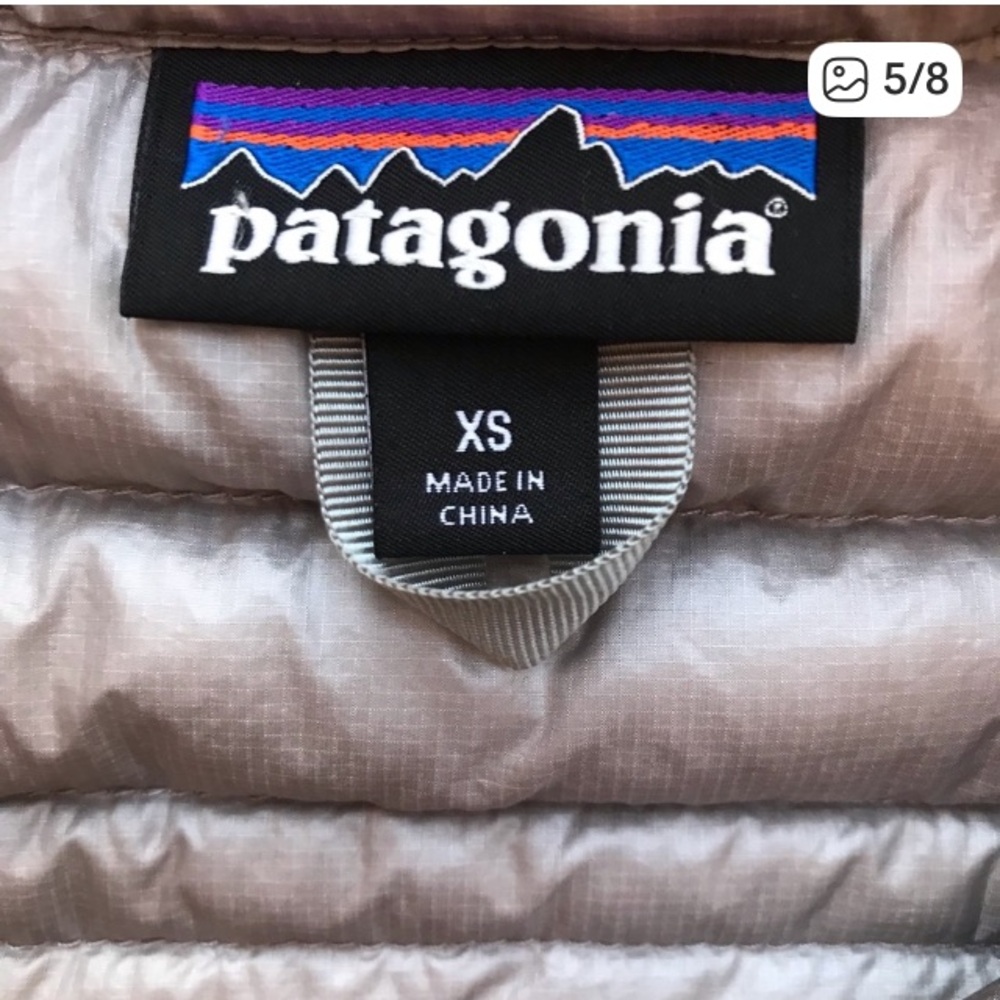 Patagonia Jacket S-XS Ultra Light Down Puffer Silver Gray - Picture 5 of 8